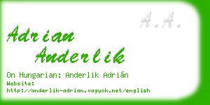 adrian anderlik business card